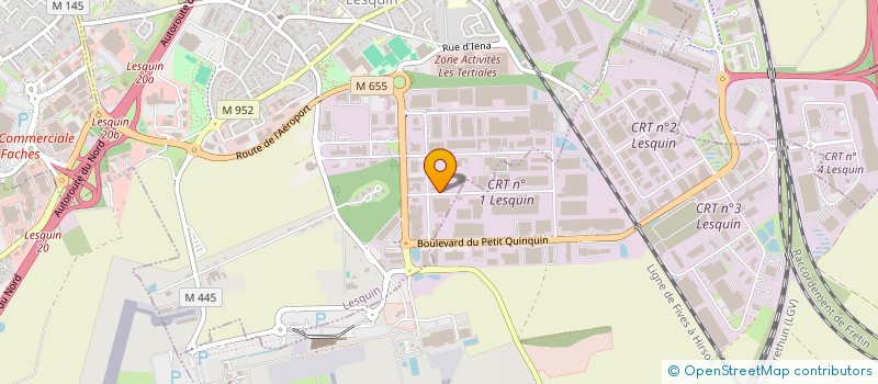 localisation de l'entreprise SOCIETE METALLURGIQUE HOULON à LESQUIN