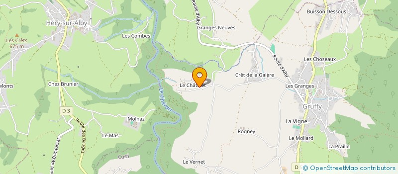 localisation de l'entreprise SOCIETE METHANISATION TRAVAUX CHATELETS  GRUFFY