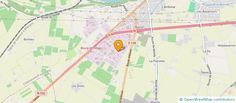 localisation de l'entreprise SOCIETE MEUBLES VITRINES à BOURG-DE-PEAGE