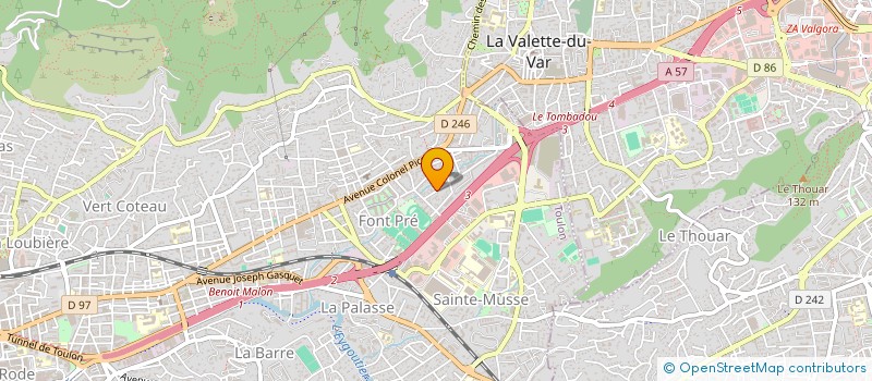 localisation de l'entreprise SOCIETE MICA  TOULON