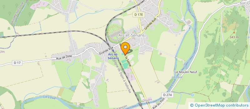 localisation de l'entreprise SOCIETE MICHEL AMADRY  ARC-ET-SENANS