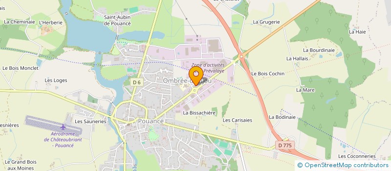 localisation de l'entreprise SOCIETE MICHEL DUTERTRE à OMBREE D'ANJOU