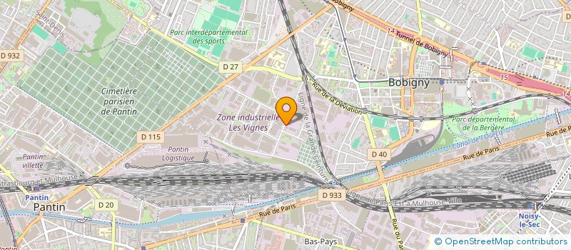 localisation de l'entreprise SOCIETE MICRO DATA à BOBIGNY