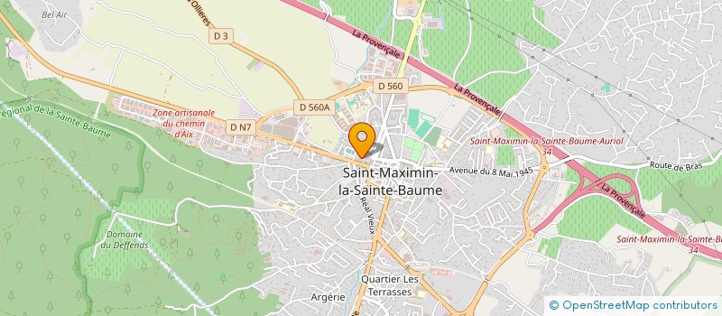 localisation de l'entreprise SOCIETE MIGNON GIUDICELLI  SAINT-MAXIMIN-LA-SAINTE-BAUME