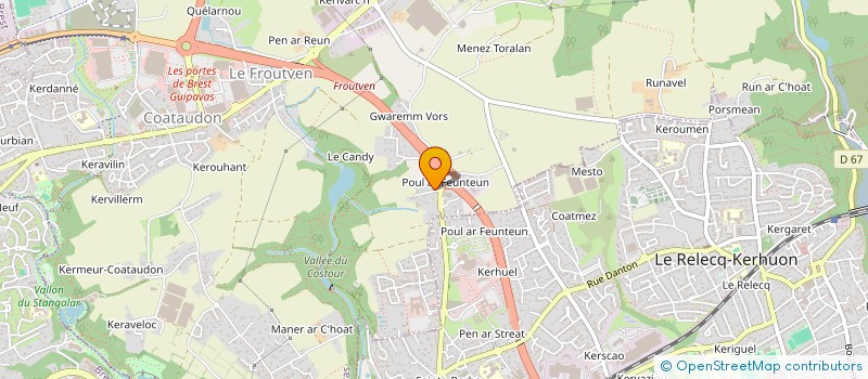 localisation de l'entreprise SOCIETE MINIERE ET COMMERCIALE à GUIPAVAS