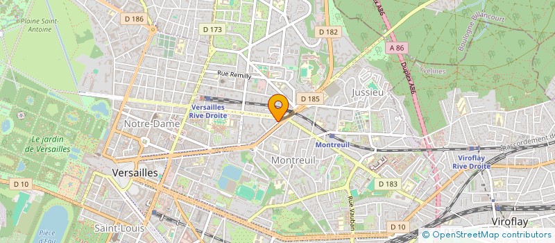 localisation de l'entreprise SOCIETE MINIERE ET INDUSTRIELLE DE ROUGE à VERSAILLES