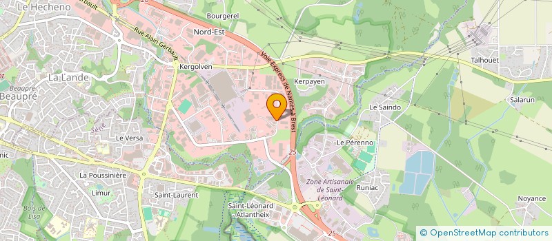 localisation de l'entreprise SOCIETE MIROITERIE BRETAGNE SUD à VANNES