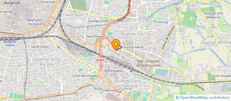 localisation de l'entreprise SOCIETE MIROITERIE PROVENCALE à AVIGNON