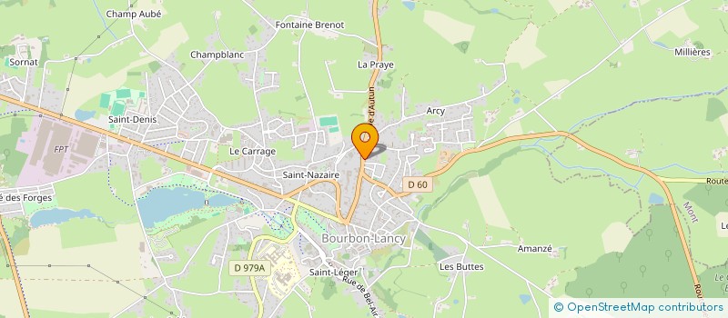 localisation de l'entreprise SOCIETE MOBILIERE DE LA CHATAIGNERAIE - SMC  BOURBON-LANCY