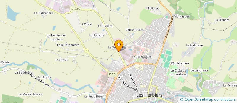 localisation de l'entreprise SOCIETE MODA PIERRE à LES HERBIERS