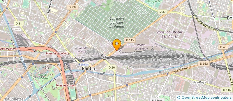 localisation de l'entreprise SOCIETE MODE à PANTIN
