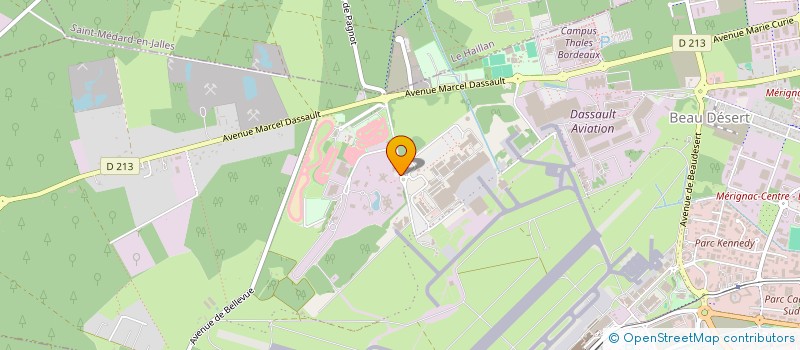 localisation de l'entreprise SOCIETE MODERNE DE TECHNIQUE ROUTIERE  MERIGNAC