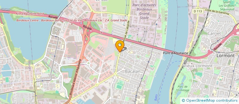 localisation de l'entreprise SOCIETE MODERNE DES SIGNALISATIONS (SMS) à BORDEAUX