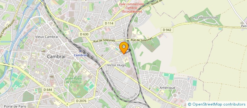 localisation de l'entreprise SOCIETE MOISE BOTTIAUX ET FILS à CAMBRAI