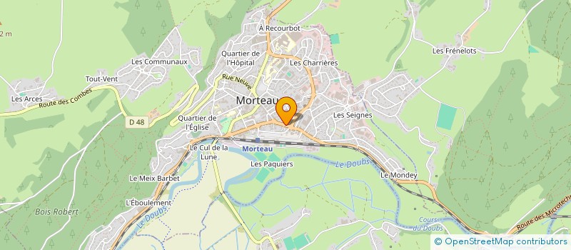 localisation de l'entreprise SOCIETE MOLABO ELECTRONIQUE à MORTEAU