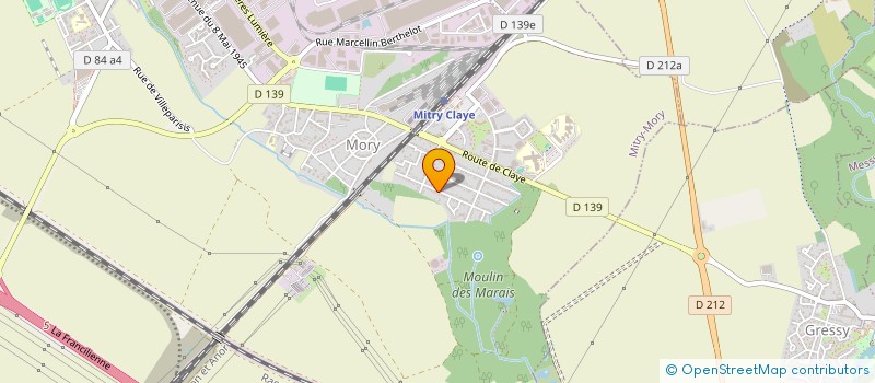 localisation de l'entreprise SOCIETE MOLLET ET COMPAGNIE à MITRY-MORY