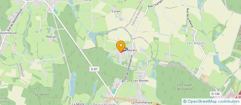 localisation de l'entreprise SOCIETE MONI  BEAUREPAIRE-EN-BRESSE