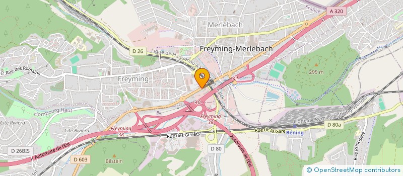 localisation de l'entreprise SOCIETE MONTAGE GENERAL  FREYMING-MERLEBACH