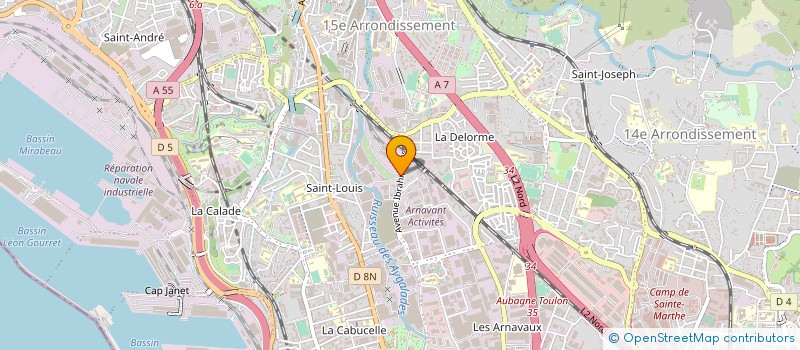 localisation de l'entreprise SOCIETE MONTAGE INDUSTRIELLE TUYAUTERIE à MARSEILLE 15EME