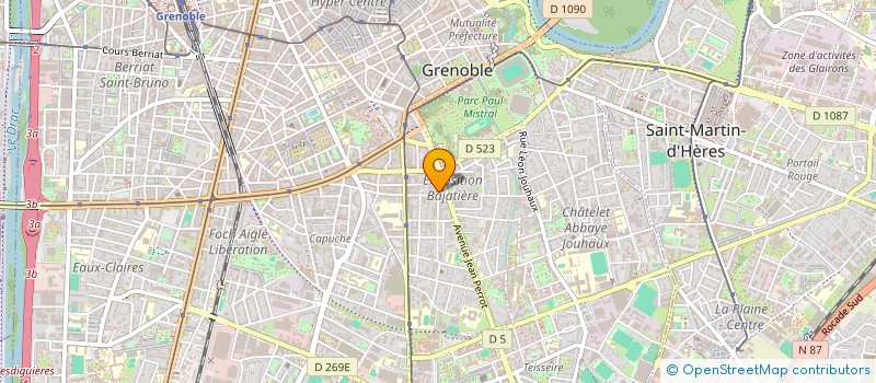 localisation de l'entreprise SOCIETE MONTAGNE ETUDES à GRENOBLE