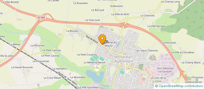 localisation de l'entreprise SOCIETE MONTALBANAISE à MONTAUBAN-DE-BRETAGNE