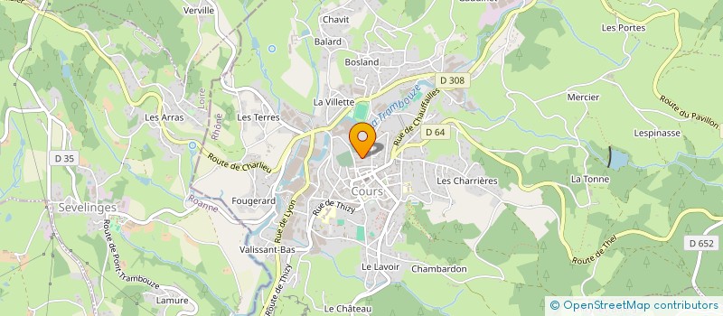 localisation de l'entreprise SOCIETE MONTET PLATRERIE PEINTURE  COURS