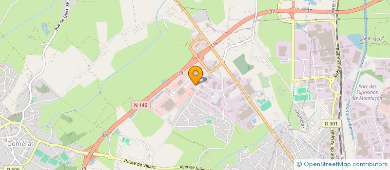 localisation de l'entreprise SOCIETE MONTLUCONNAISE DU SURGELE  DOMERAT