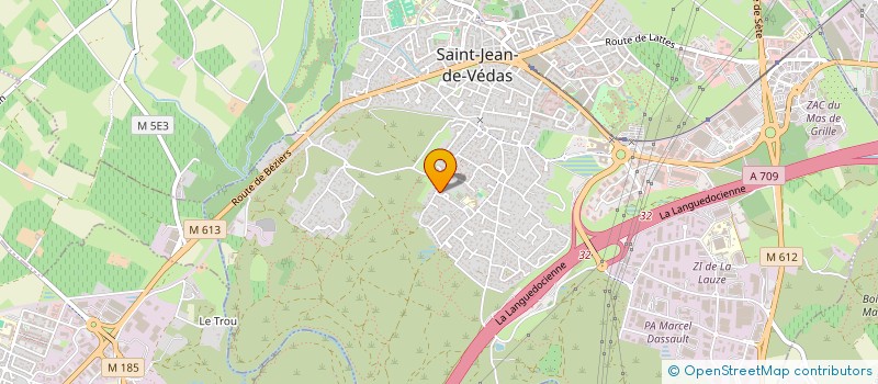 localisation de l'entreprise SOCIETE MONTPELLIERAINE DE PLATRERIE à SAINT-JEAN-DE-VEDAS