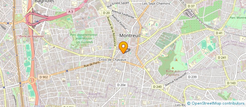 localisation de l'entreprise SOCIETE MONTREUILLOISE DE LUNETTERIE à MONTREUIL