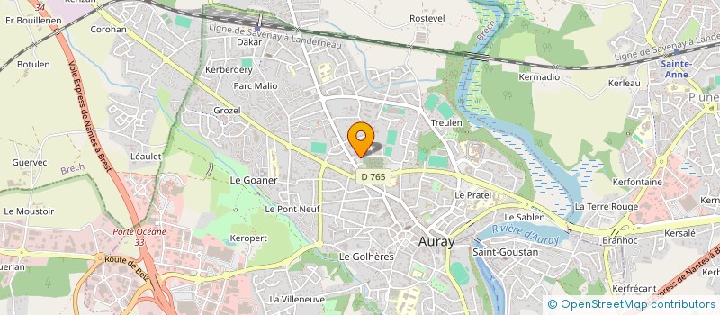 localisation de l'entreprise SOCIETE MORBIHANNAISE D AERO NAVIGATION à AURAY