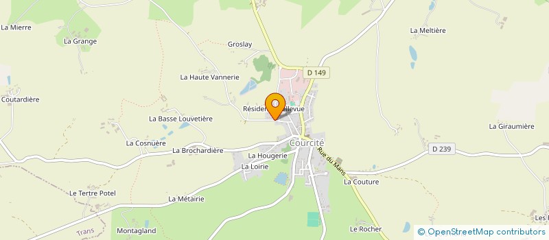 localisation de l'entreprise SOCIETE MORENNE LUCIE  COURCITE