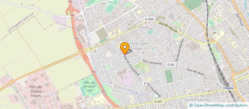 localisation de l'entreprise SOCIETE MORIS à LES NOES-PRES-TROYES