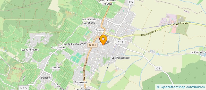 localisation de l'entreprise SOCIETE MOTEL DE BOURGOGNE à GIVRY