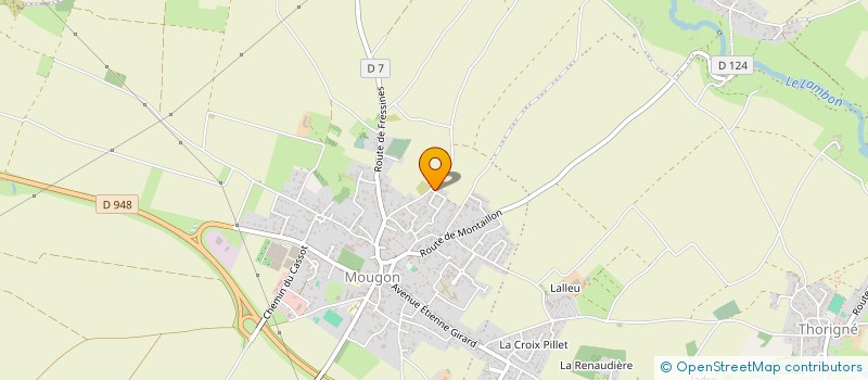 localisation de l'entreprise SOCIETE MOUGON BATIMENT  AIGONDIGNE