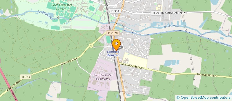 localisation de l'entreprise SOCIETE MOUSSET AUTO LAVAGE à LAMOTTE-BEUVRON