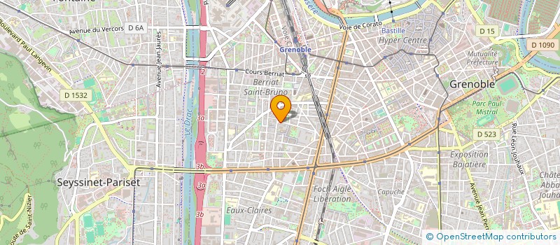 localisation de l'entreprise SOCIETE MULTI COULEURS  GRENOBLE