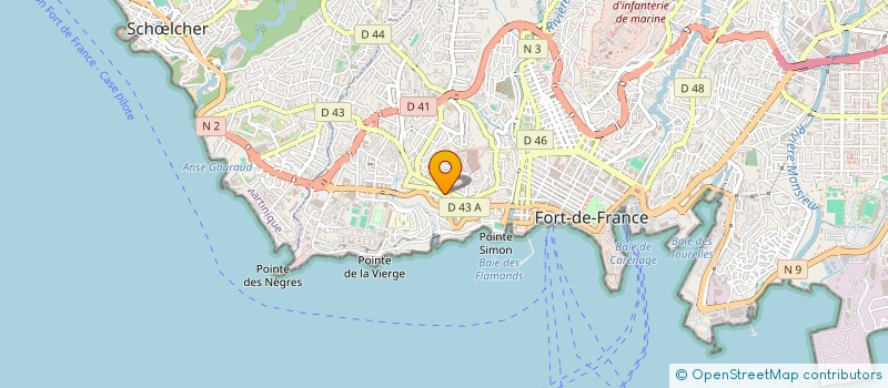 localisation de l'entreprise SOCIETE MULTI-RESEAUX CONSTRUCTIONS ET CONSEILS ANTILLES EURL à FORT-DE-FRANCE