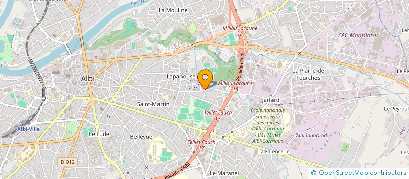 localisation de l'entreprise SOCIETE MULTI-TRAVAUX MIDI-PYRENEES  ALBI