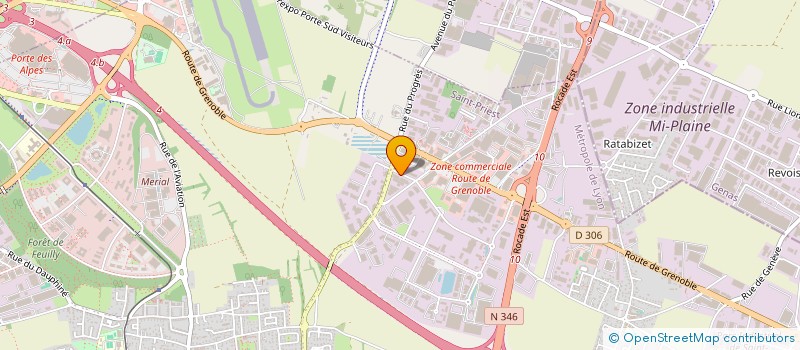 localisation de l'entreprise SOCIETE MULTITRAVAUX BATIMENT  SAINT-PRIEST