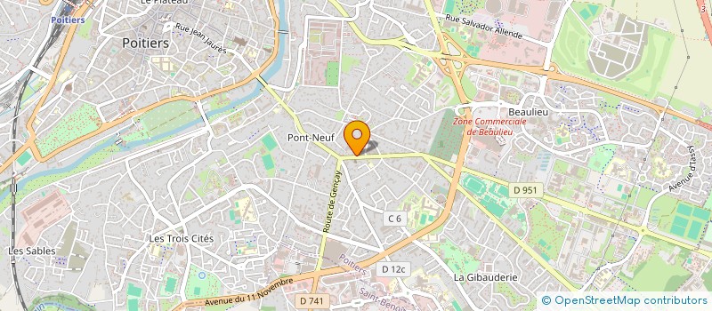 localisation de l'entreprise SOCIETE MUNIER à POITIERS