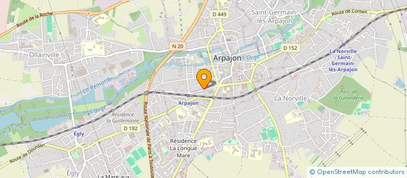 localisation de l'entreprise SOCIETE MUSICALE D'ARPAJON  ARPAJON