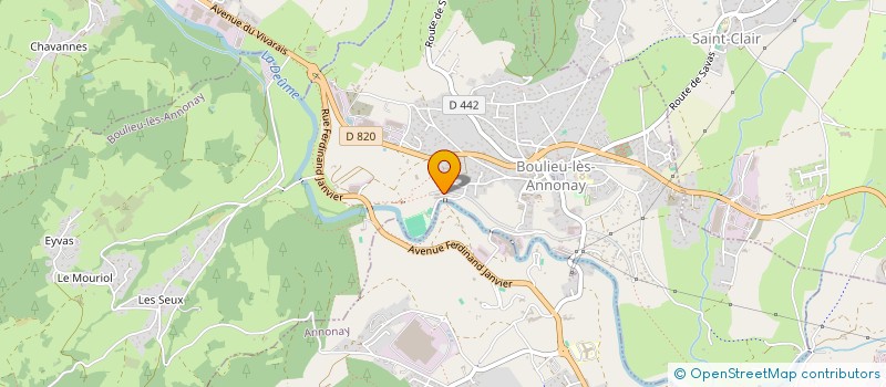 localisation de l'entreprise SOCIETE MUSICALE DE BOULIEU-LES-ANNONAY  BOULIEU-LES-ANNONAY