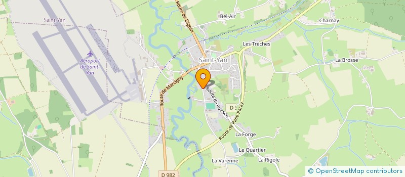 localisation de l'entreprise SOCIETE MUSICALE DE ST YAN  SAINT-YAN