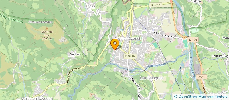 localisation de l'entreprise SOCIETE MUSICALE DU LAVEDAN  ARGELES-GAZOST