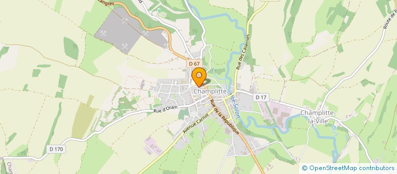 localisation de l'entreprise SOCIETE MUSICALE 'L'HARMONIE DE CHAMPLITTE'  CHAMPLITTE