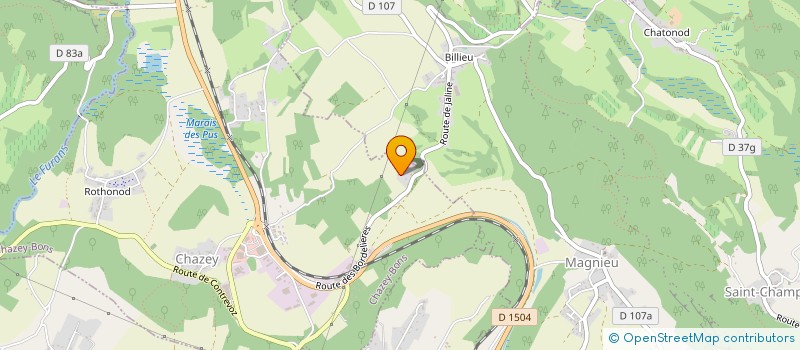 localisation de l'entreprise SOCIETE MUSSO à CHAZEY-BONS