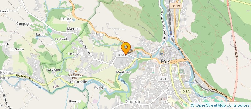 localisation de l'entreprise SOCIETE MUTUALISTE INTER ENTREPRISES à FOIX