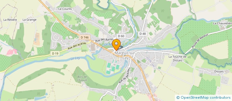 localisation de l'entreprise SOCIETE MUTUALISTE NUMERO 4  MAREUIL-SUR-LAY-DISSAIS