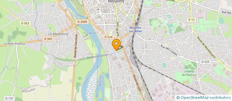 localisation de l'entreprise SOCIETE MUTUALISTE PERSONNEL SOMAB  MOULINS