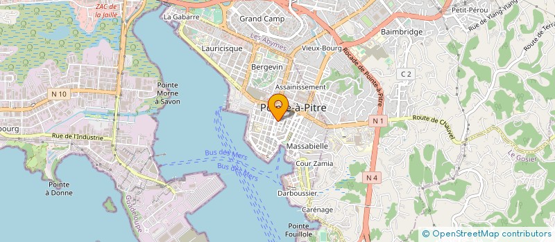localisation de l'entreprise SOCIETE NAEJUS-HILDEBERT SCP D'AVOCATS à POINTE A PITRE